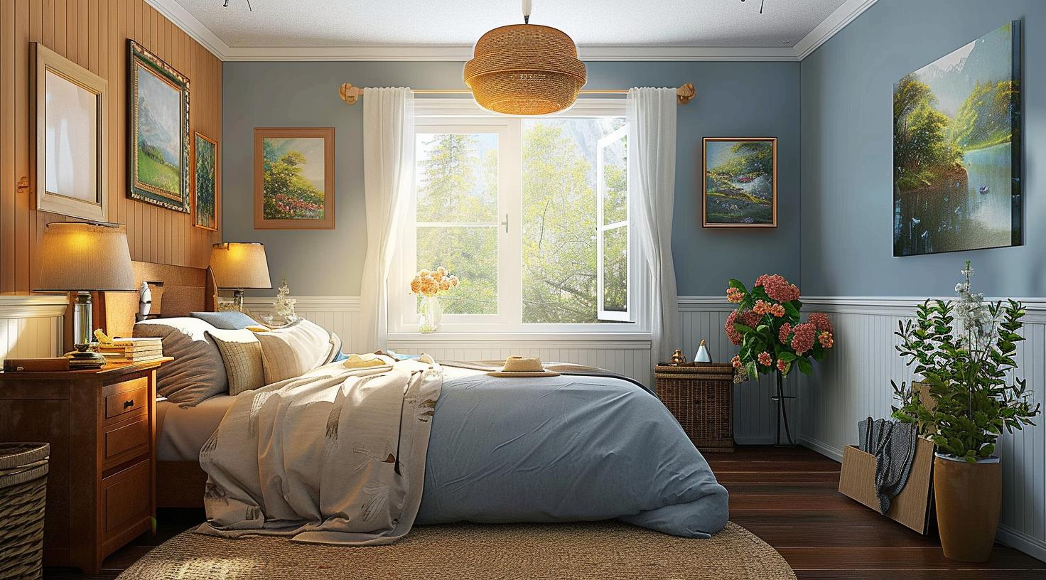 Ein harmonisches Schlafzimmer mit Feng-Shui